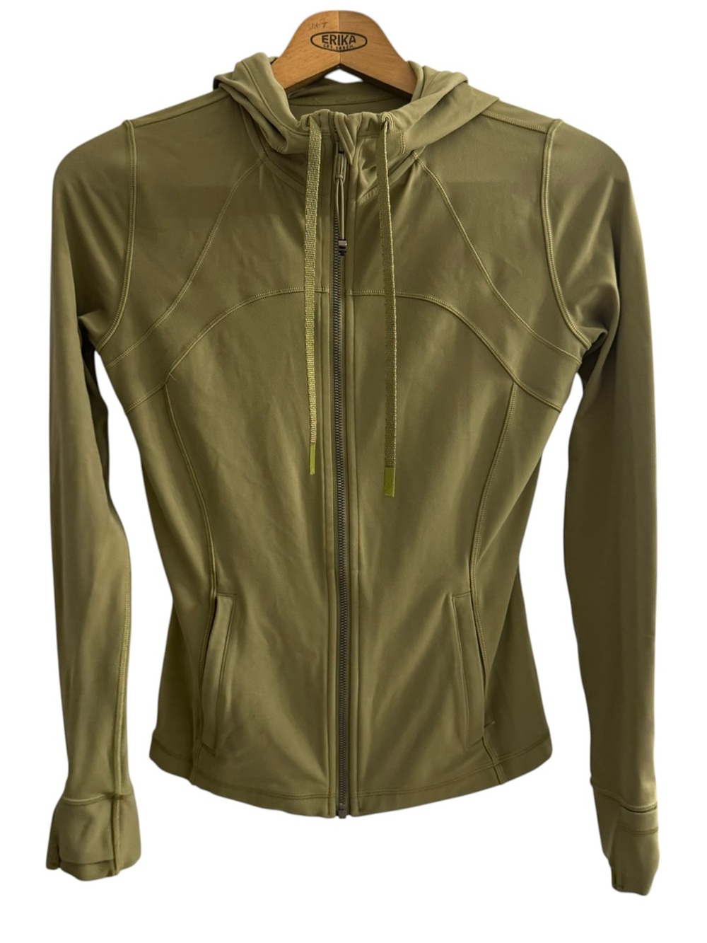 Green Hooded Lululemon define Zip-Front Women's Jacket